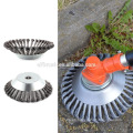 Metal brush for grass trimmer